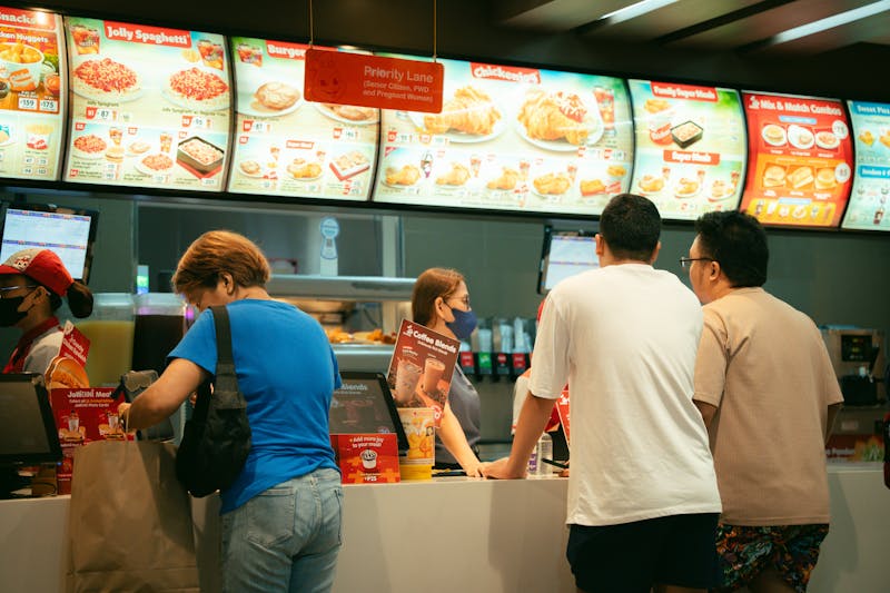 Church's Chicken restaurant interior